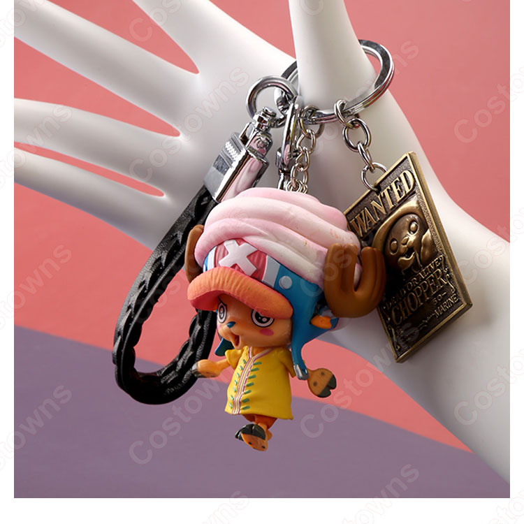 ONE PIECE キーチェーン 人形 トニートニー・チョッパー バックパックペンダントカーキーホルダー屋内ペンダント かわいい漫画アニメーションクリエイティブギフト-7
