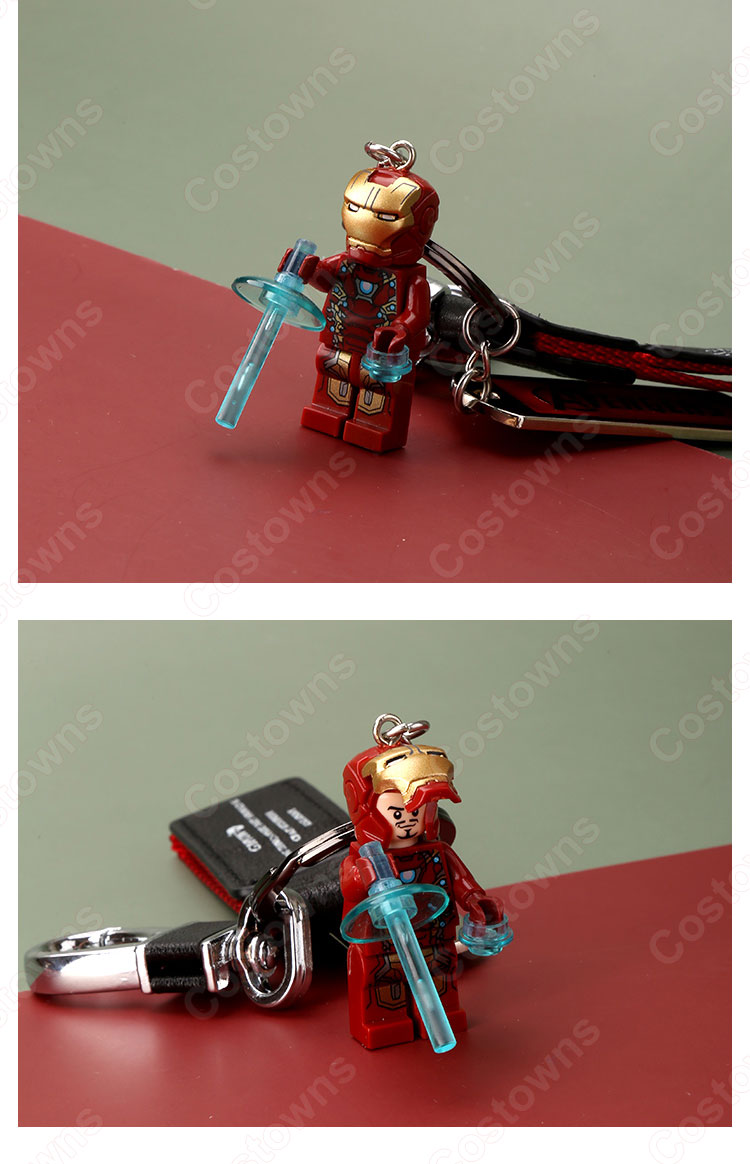 アベンジャーズ キーチェーン 人形 バックパックペンダントカーキーホルダー屋内ペンダントバットマン アイアンマン ウォーマシン かわいい漫画アニメーションクリエイティブギフト-5