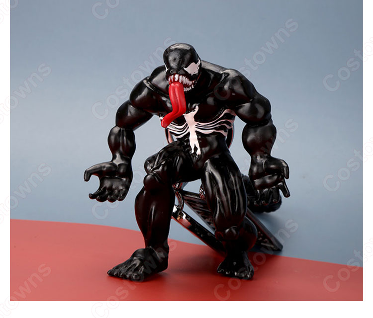 ヴェノム キーチェーン 人形 バックパックペンダントカーキーホルダー屋内ペンダントマーベル アベンジャーズ かわいい漫画アニメーションクリエイティブギフト-16