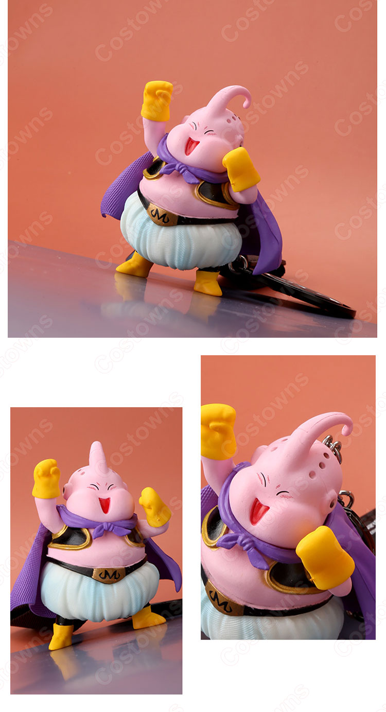 ドラゴンボール キーチェーン 人形 バックパックペンダントカーキーホルダー屋内ペンダント魔人ブウ(まじんブウ) 孫悟空(そん ごくう) 孫悟飯(そん ごはん) ミスター・サタン かわいい漫画アニメーションクリエイティブギフト-4