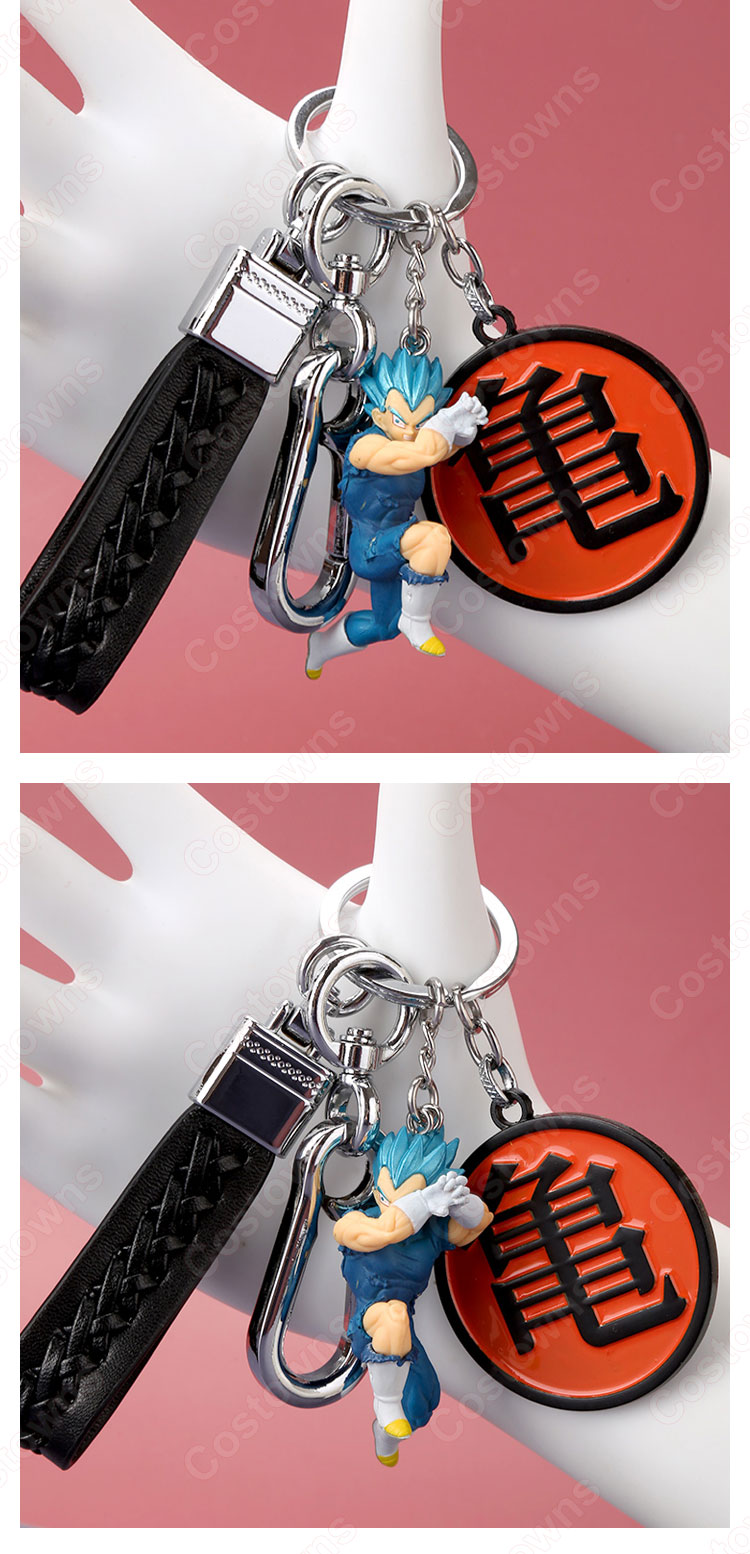 ドラゴンボール キーチェーン 人形 バックパックペンダントカーキーホルダー屋内ペンダントベジータ 孫悟空（そん ごくう） かわいい漫画アニメーションクリエイティブギフト-14