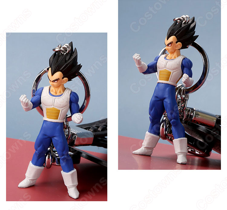 ドラゴンボール キーチェーン 人形 バックパックペンダントカーキーホルダー屋内ペンダントベジータ 孫悟空（そん ごくう） かわいい漫画アニメーションクリエイティブギフト-11