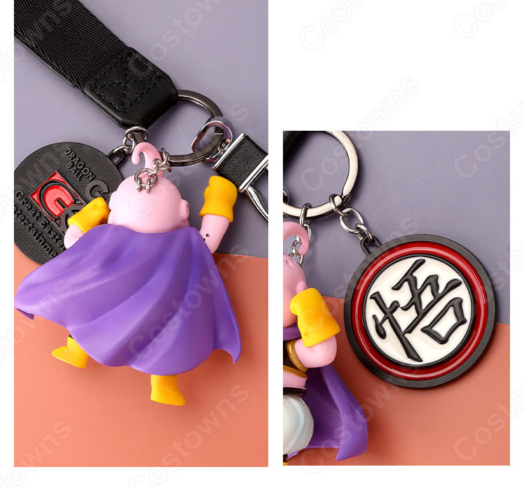 ドラゴンボール キーチェーン 人形 バックパックペンダントカーキーホルダー屋内ペンダント魔人ブウ(まじんブウ) 孫悟空(そん ごくう) 孫悟飯(そん ごはん) ミスター・サタン かわいい漫画アニメーションクリエイティブギフト-7