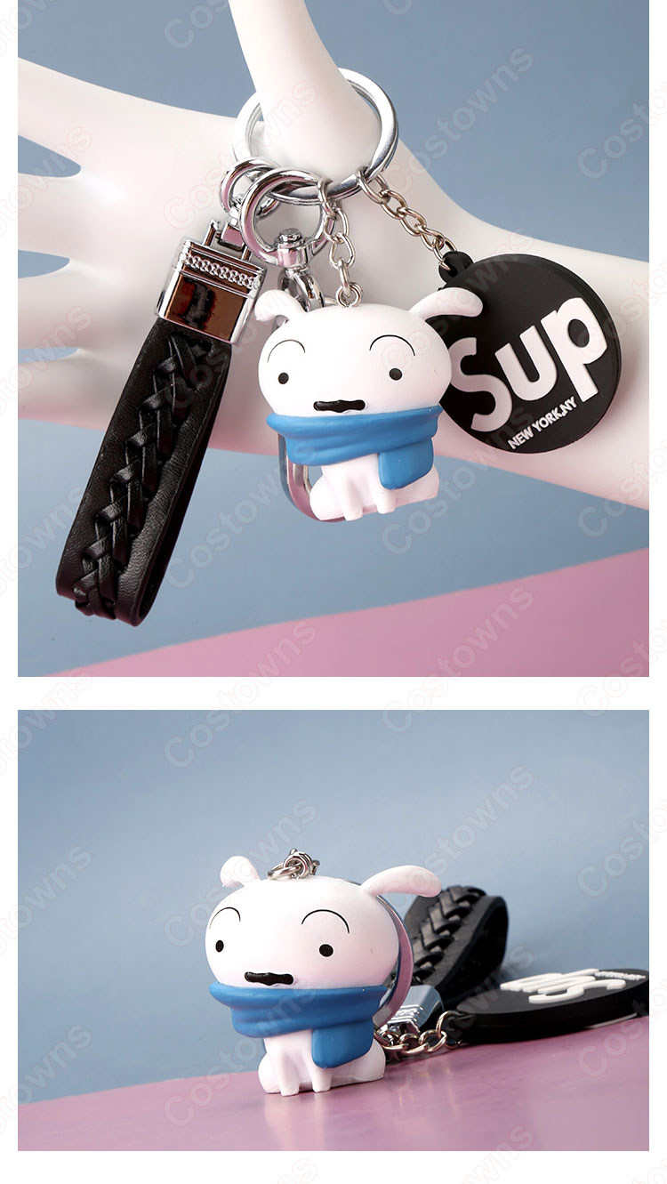 クレヨンしんちゃん キーチェーン 人形 バックパックペンダントカーキーホルダー屋内ペンダント野原しんのすけ シロ モンキー・D・ルフィ  うずまき ナルト かわいい漫画アニメーションクリエイティブギフト-10