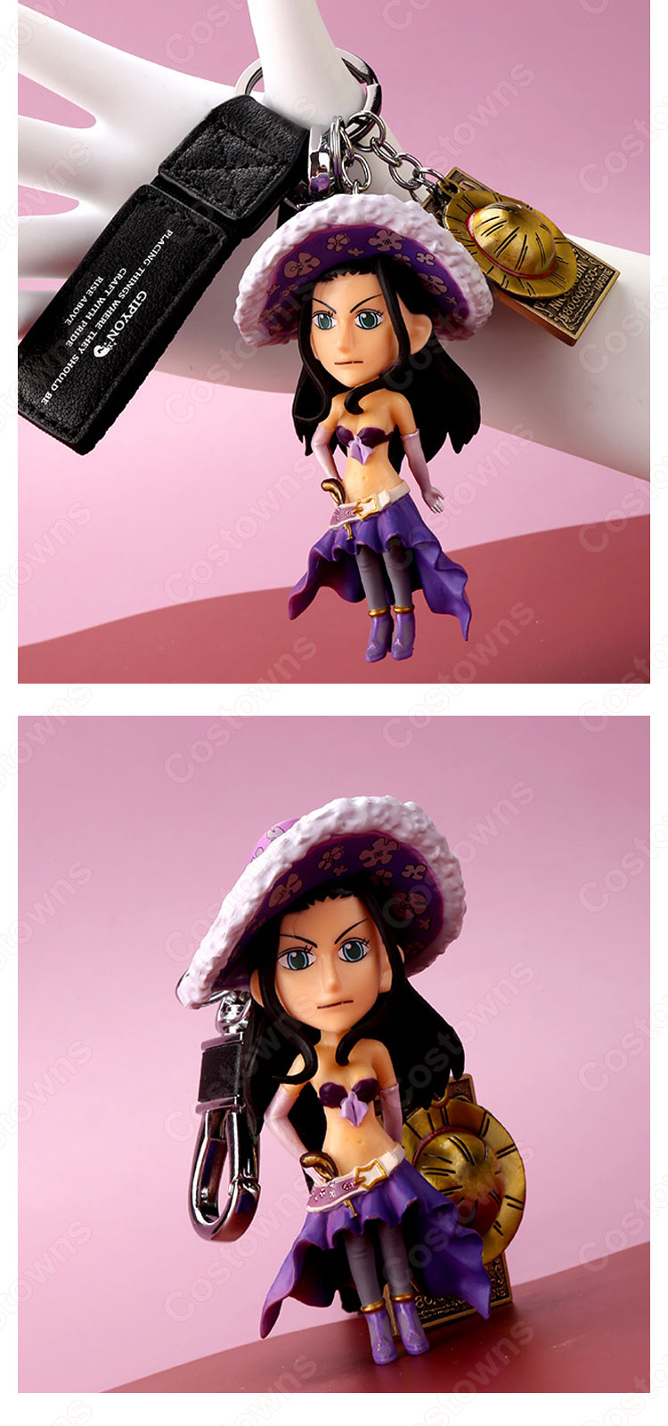 ONE PIECE キーチェーン 人形 バックパックペンダントカーキーホルダー屋内ペンダントウソップ ナミ フランキー サンジ ドンキホーテ・ドフラミンゴ サボ コアラ ニコ・ロビン かわいい漫画アニメーションクリエイティブギフト-9