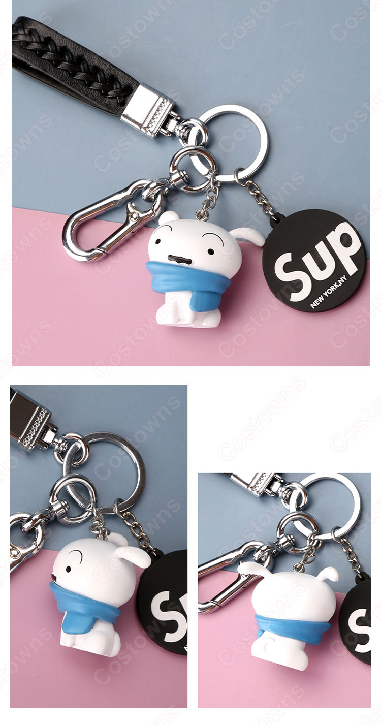 クレヨンしんちゃん キーチェーン 人形 バックパックペンダントカーキーホルダー屋内ペンダント野原しんのすけ シロ モンキー・D・ルフィ  うずまき ナルト かわいい漫画アニメーションクリエイティブギフト-11