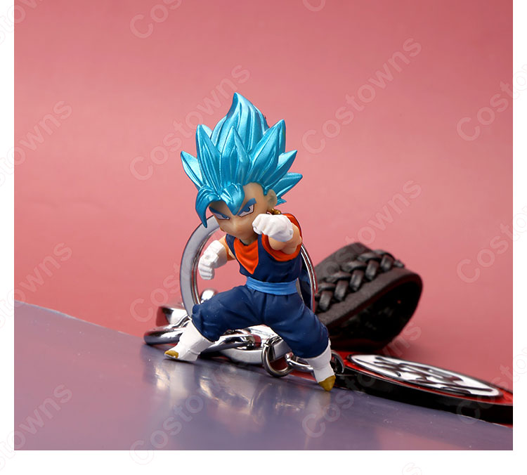 ドラゴンボール キーチェーン 人形 バックパックペンダントカーキーホルダー屋内ペンダント 超サイヤ人孫悟空(そん ごくう)ベジット  超サイヤ人ベジータ ジレン 界王(かいおう) ブロリー かわいい漫画アニメーションクリエイティブギフト-8