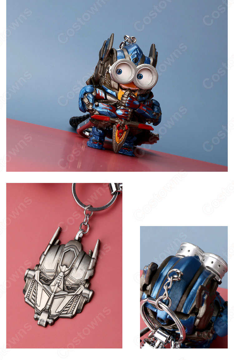 トランスフォーマー キーチェーン 人形 バックパックペンダントカーキーホルダー屋内ペンダントコンボイ バンブルビー かわいい漫画アニメーションクリエイティブギフト-2