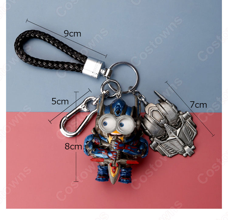 トランスフォーマー キーチェーン 人形 バックパックペンダントカーキーホルダー屋内ペンダントコンボイ バンブルビー かわいい漫画アニメーションクリエイティブギフト-1