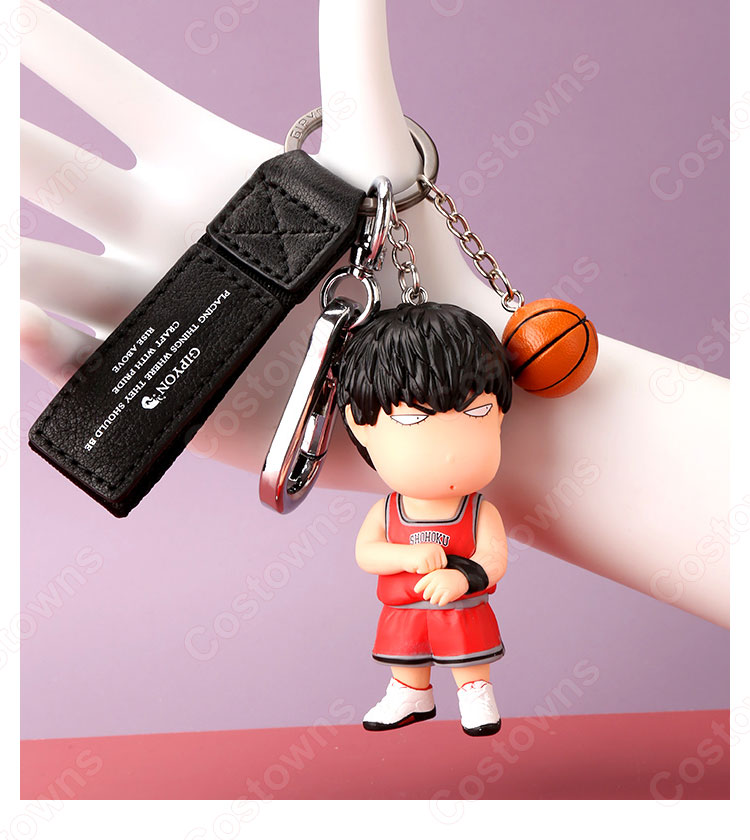 SLAM DUNK』（スラムダンク）キーチェーン 人形 バックパックペンダントカーキーホルダー屋内ペンダント桜木 花道（さくらぎ はなみち） 流川 楓（るかわ  かえで） かわいい漫画アニメーションクリエイティブギフト - Costowns
