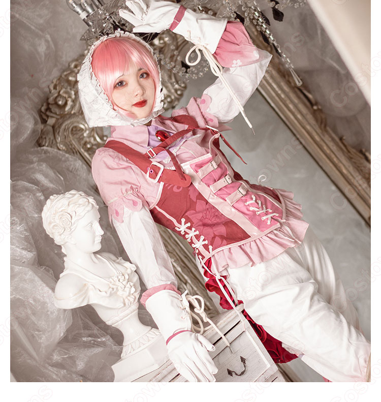 アイデンティティV 機械技師(トレイシー・レズニック) アルビジアの謎 コスプレ衣装 【IdentityV 第五人格】サバイバー スキン かわいい ピンク色 cosplay 仮装 変装-6
