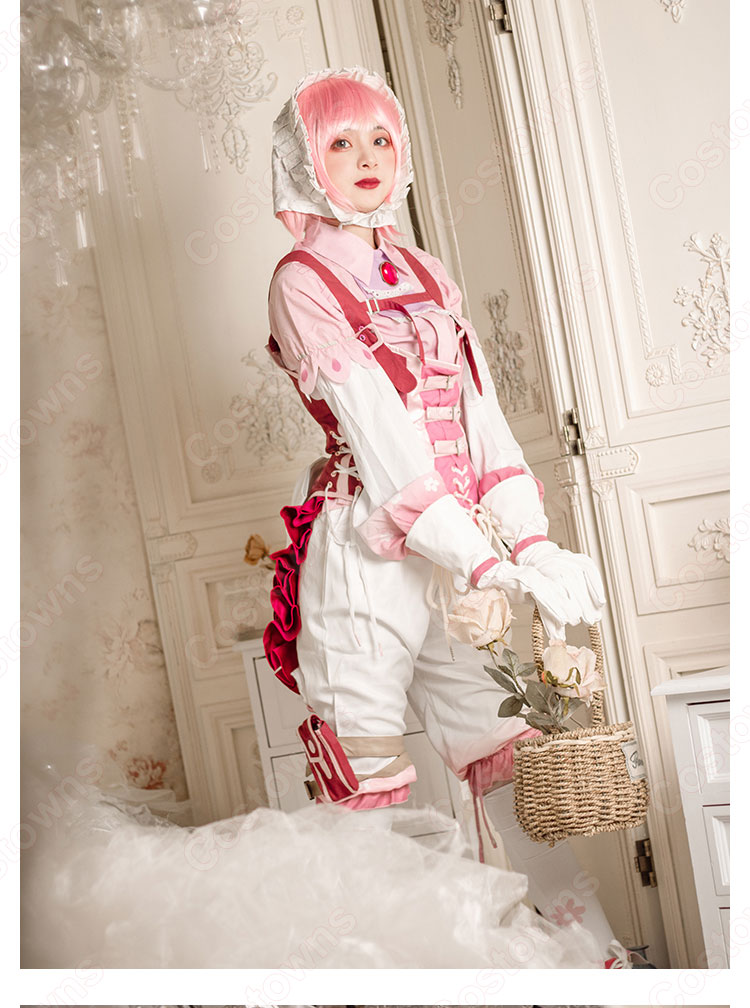 アイデンティティV 機械技師(トレイシー・レズニック) アルビジアの謎 コスプレ衣装 【IdentityV 第五人格】サバイバー スキン かわいい ピンク色 cosplay 仮装 変装-5