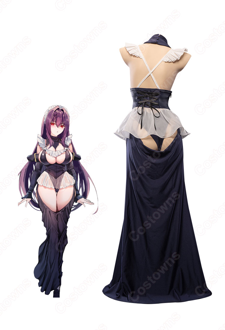 スカサハ メイド服 師匠 ドレス コスプレ衣装 【Fate/Grand Order】FGO cosplay ハロウィン クリスマス 仮装 全セット-3