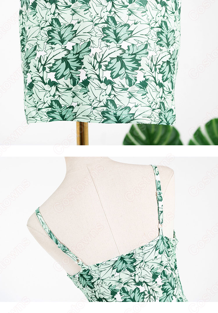 TWICE ドレス 韓国ファッション キャミワンピース レディース ノースリーブ ドレス 着痩せ セクシー ドレス 出勤 夏物 普段着-6