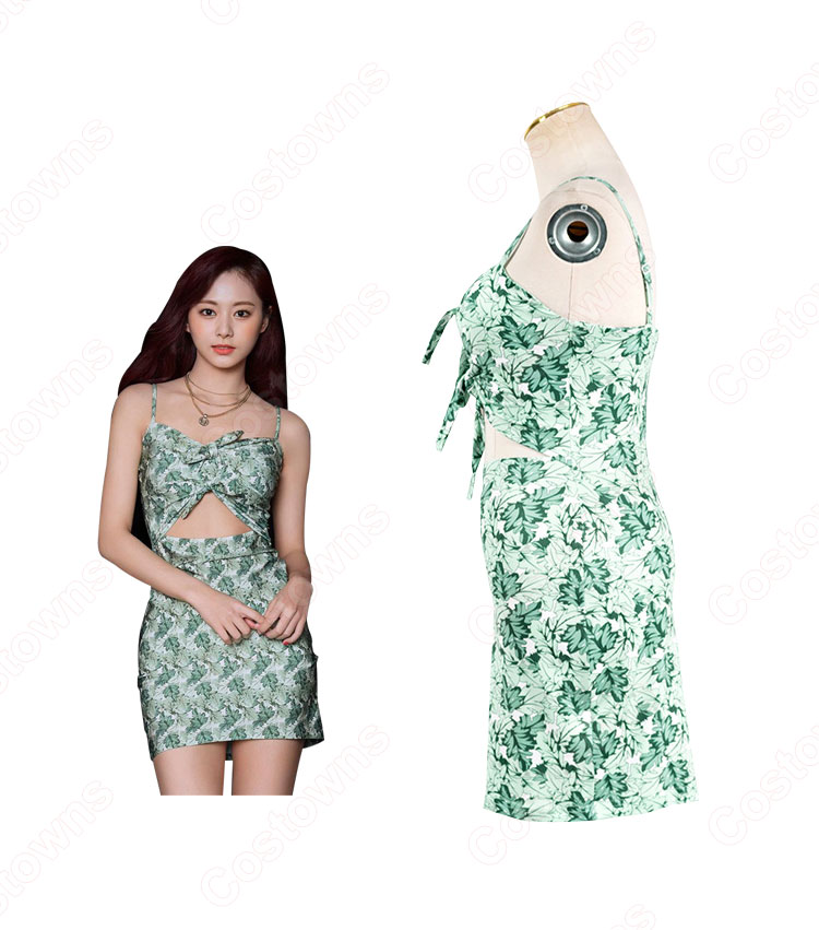 TWICE ドレス 韓国ファッション キャミワンピース レディース ノースリーブ ドレス 着痩せ セクシー ドレス 出勤 夏物 普段着-2