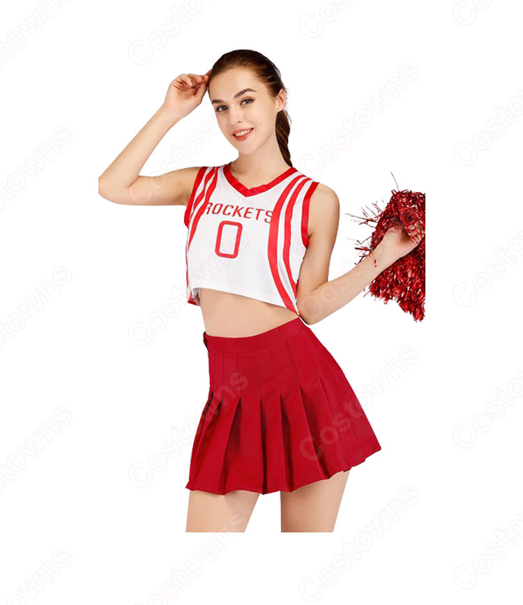 TWICE チアガール 衣装 韓国ファッション 衣装 バスケットチアガール服 ヘソ出し Tシャツ ミニスカート 上下セット 応援団 運動会 普段着 コスチューム 大人用-2