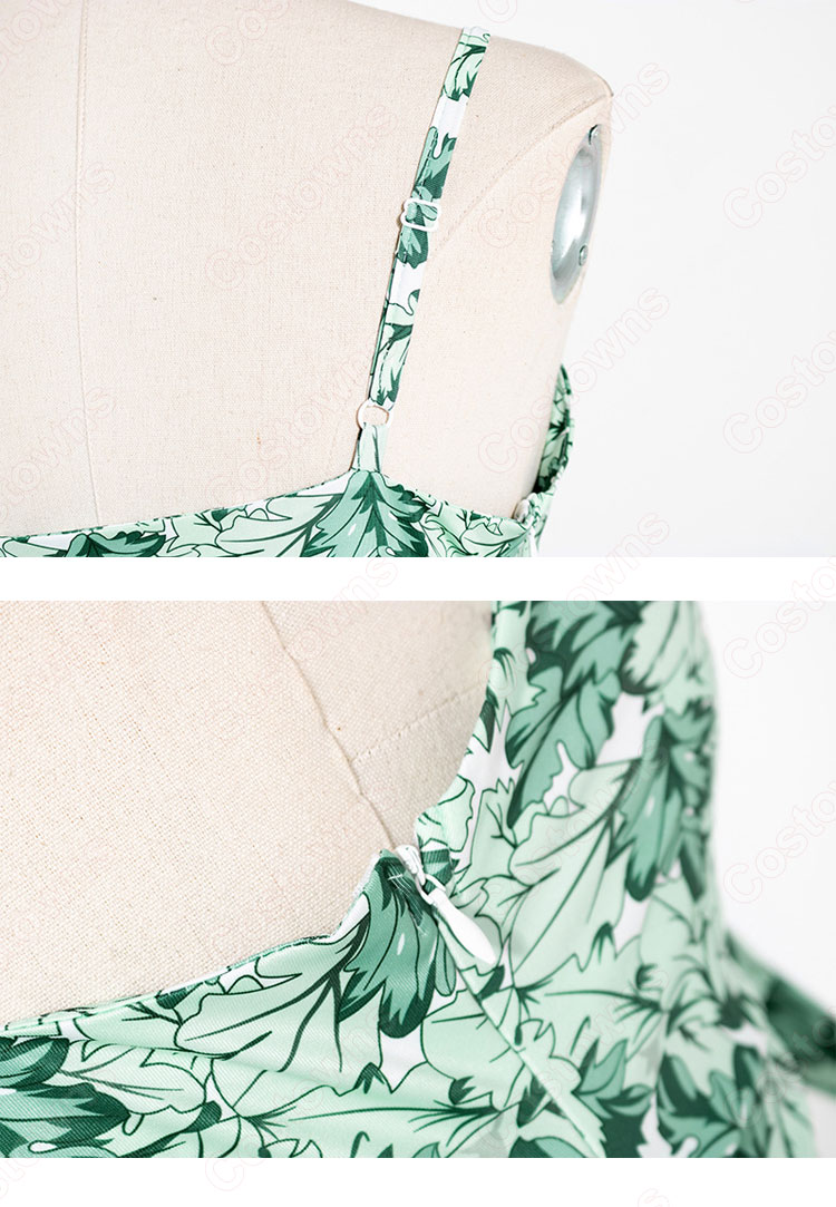 TWICE ドレス 韓国ファッション キャミワンピース レディース ノースリーブ ドレス 着痩せ セクシー ドレス 出勤 夏物 普段着-7