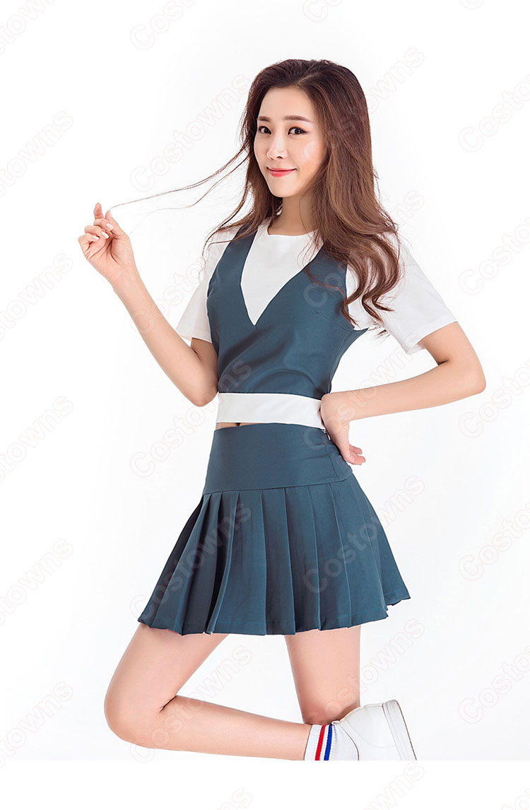 TWICE チアガール 衣装 韓国ファッション 衣装ユニフォーム 上下セット 可愛い アイドルスタイル 仮装 応援団 運動会 普段着 コスチューム 大人用-6