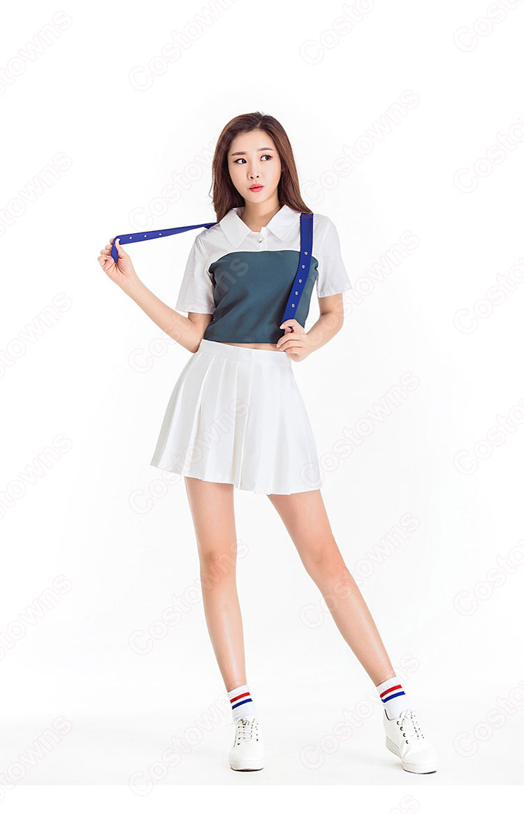 TWICE チアガール 衣装 韓国ファッション 衣装ユニフォーム 上下セット 可愛い アイドルスタイル 仮装 応援団 運動会 普段着 コスチューム 大人用-13