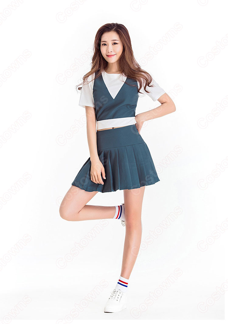 TWICE チアガール 衣装 韓国ファッション 衣装ユニフォーム 上下セット 可愛い アイドルスタイル 仮装 応援団 運動会 普段着 コスチューム 大人用-8