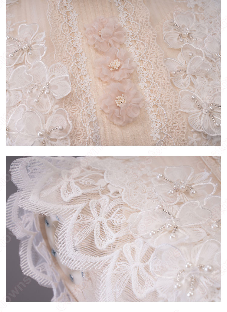 Fate 間桐桜(マトウサクラ) 花嫁 ドレス コスプレ衣装 劇場版『Fate/stay night [Heaven’s Feel]』完結御礼 cosplay 仮装 変装-9