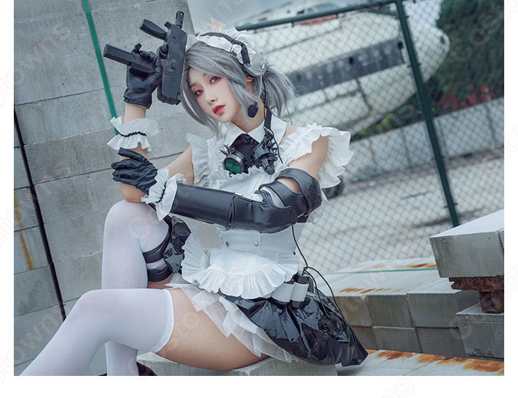バトルメイド コスプレ衣装 メイド服 ハロウィン 仮装 コスチューム-4