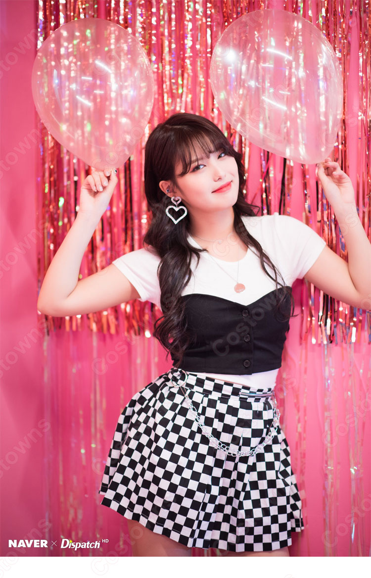 MOMOLAND(モモランド) アイン (Ahin) ジャズダンス衣装 「Show Me」 MVダンス服 韓国 アイドルスタイル トップス スカート セット コスプレ ダンス服-2