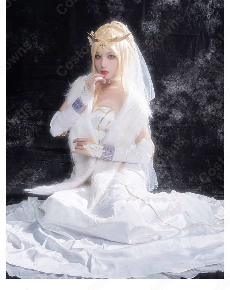 FGO アルトリア・ペンドラゴン 花嫁 ドレス コスプレ衣装 『Fate