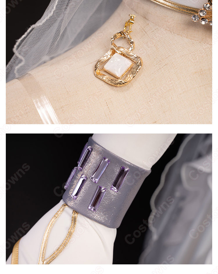 Fate FGO アルトリア・ペンドラゴン 花嫁 ドレス コスプレ衣装 『Fate/Grand Order』(フェイト・グランドオーダー) アーサー王 白スカート cosplay 仮装 変装-10