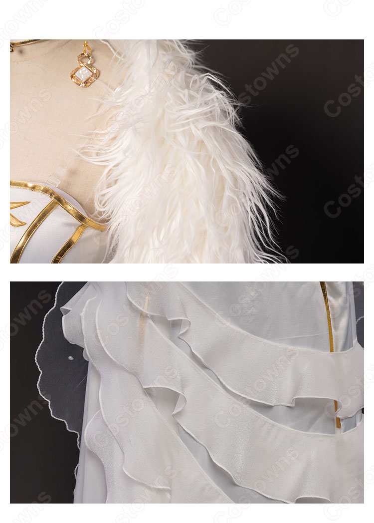 Fate FGO アルトリア・ペンドラゴン 花嫁 ドレス コスプレ衣装 『Fate/Grand Order』(フェイト・グランドオーダー) アーサー王 白スカート cosplay 仮装 変装-8