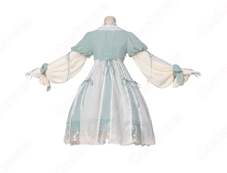 ロリータ ワンピース 漢服 コスプレ衣装 中華ロリータ チャイナ風スカート 学園祭 文化祭 日常着-6