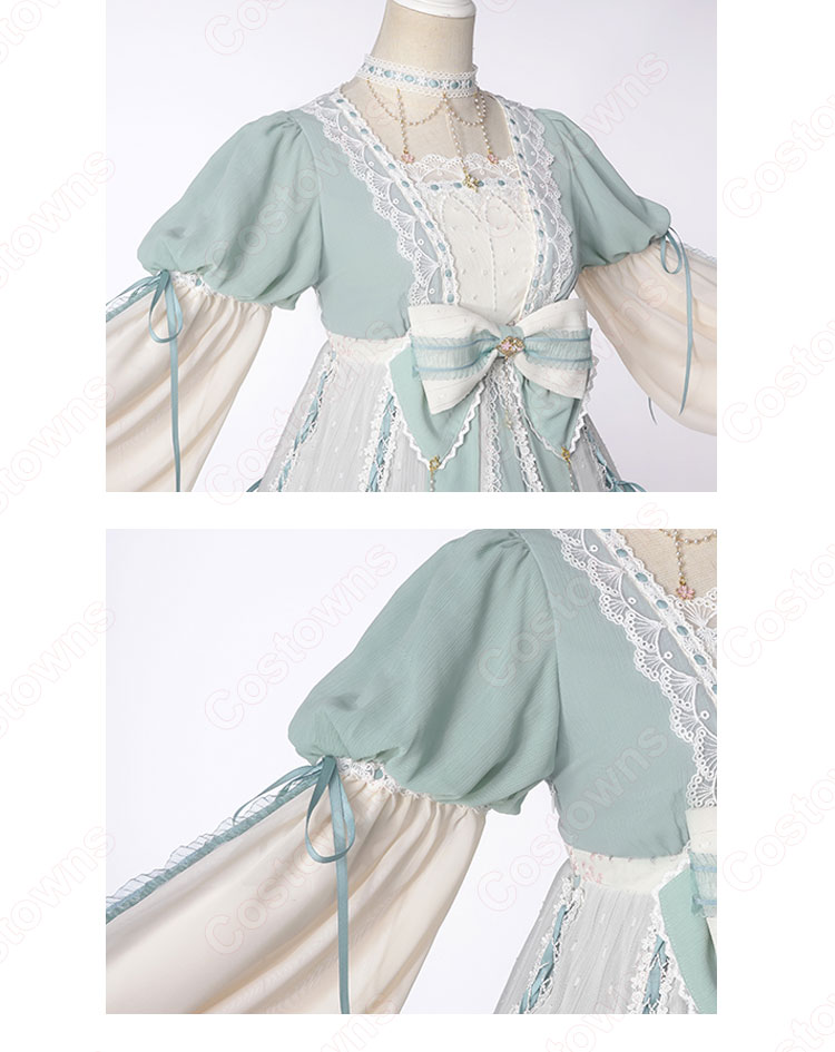 ロリータ ワンピース 漢服 コスプレ衣装 中華ロリータ チャイナ風スカート 学園祭 文化祭 日常着-7