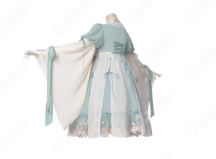 ロリータ ワンピース 漢服 コスプレ衣装 中華ロリータ チャイナ風スカート 学園祭 文化祭 日常着-5