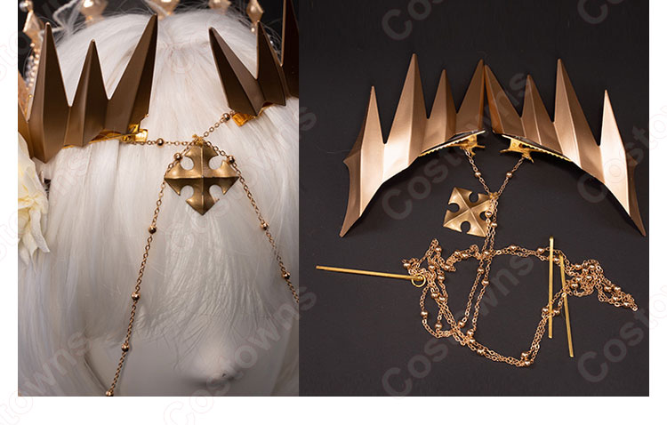 Fate FGO アルトリア・ペンドラゴン 花嫁 ドレス コスプレ衣装 『Fate/Grand Order』(フェイト・グランドオーダー) アーサー王 白スカート cosplay 仮装 変装-15