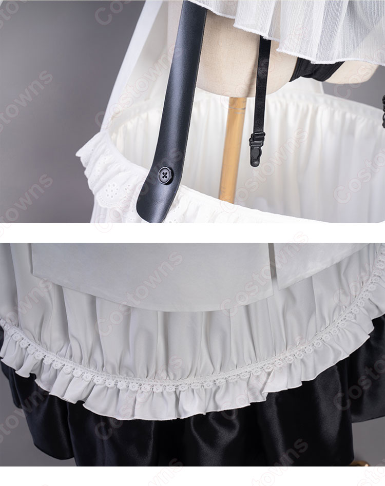 Fate FGO 宮本武蔵(みやもとむさし) メイド服 コスプレ衣装 『Fate/Grand Order』(フェイト・グランドオーダー)武蔵ちゃん cosplay 仮装 変装-10