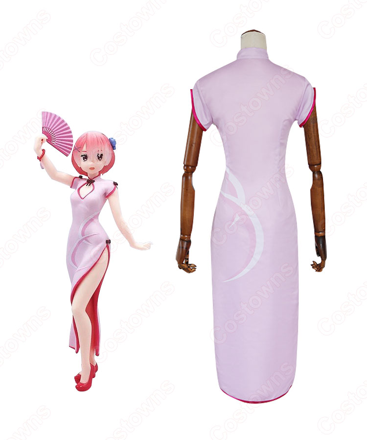 ラム(リゼロ) チャイナ.ドレス コスプレ衣装 『Re:ゼロから始める異世界生活』 cosplay 仮装 変装-7