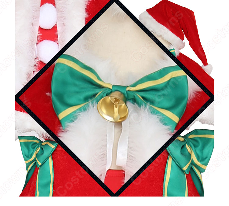 ラム レム(リゼロ) クリスマス ドレス コスプレ衣装『Re:ゼロから始める異世界生活(りぜろからはじめるいせかいせいかつ)』の登場人物の仮装 コスチューム-9