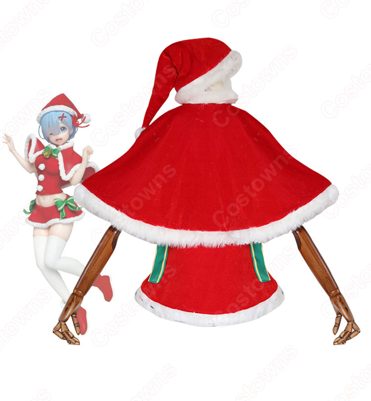 ラム レム(リゼロ) クリスマス ドレス コスプレ衣装『Re:ゼロから始める異世界生活(りぜろからはじめるいせかいせいかつ)』の登場人物の仮装 コスチューム-7