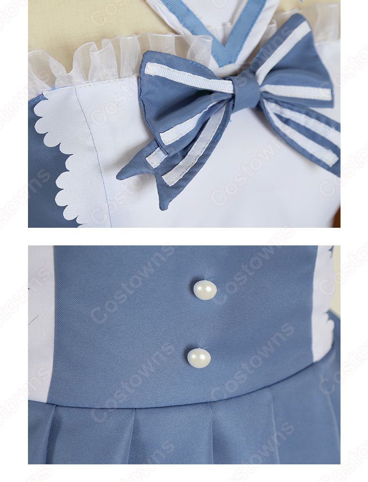 リゼロ レム セーラー服 コスプレ衣装『Re:ゼロから始める異世界生活(りぜろからはじめるいせかいせいかつ)』 cosplay 仮装 変装-9