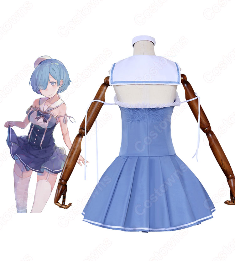 リゼロ レム セーラー服 コスプレ衣装『Re:ゼロから始める異世界生活(りぜろからはじめるいせかいせいかつ)』 cosplay 仮装 変装-8