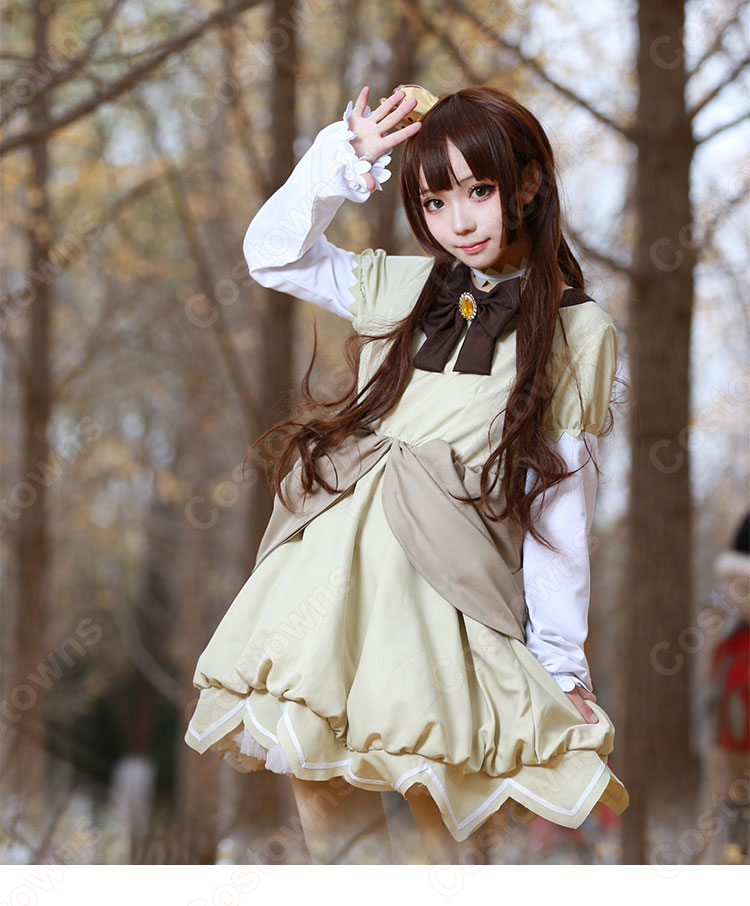 スーパーマリオ クリボー姫（くりぼーひめ） 擬人化 コスプレ衣装-3