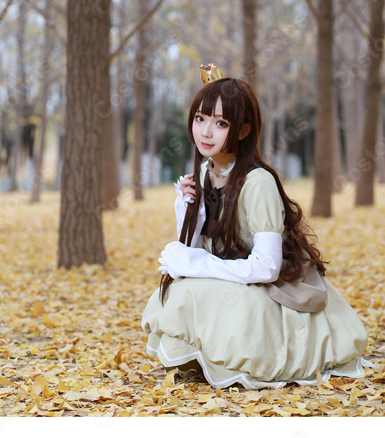 スーパーマリオ クリボー姫（くりぼーひめ） 擬人化 コスプレ衣装-4