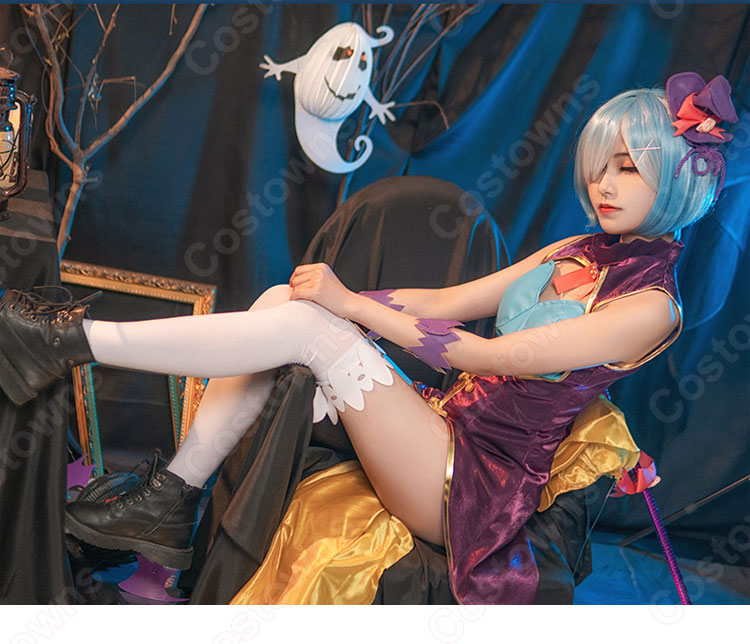 リゼロ レム マジシャン コスプレ衣装『Re:ゼロから始める異世界生活(りぜろからはじめるいせかいせいかつ)』奇術師 レザージャケット バニーガール cosplay 仮装 変装-1