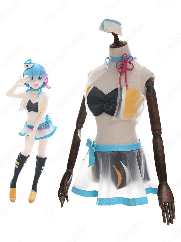 リゼロ レム キャンペーンガール コスプレ衣装『Re:ゼロから始める異世界生活(りぜろからはじめるいせかいせいかつ)』 レーシング cosplay 仮装 変装-3