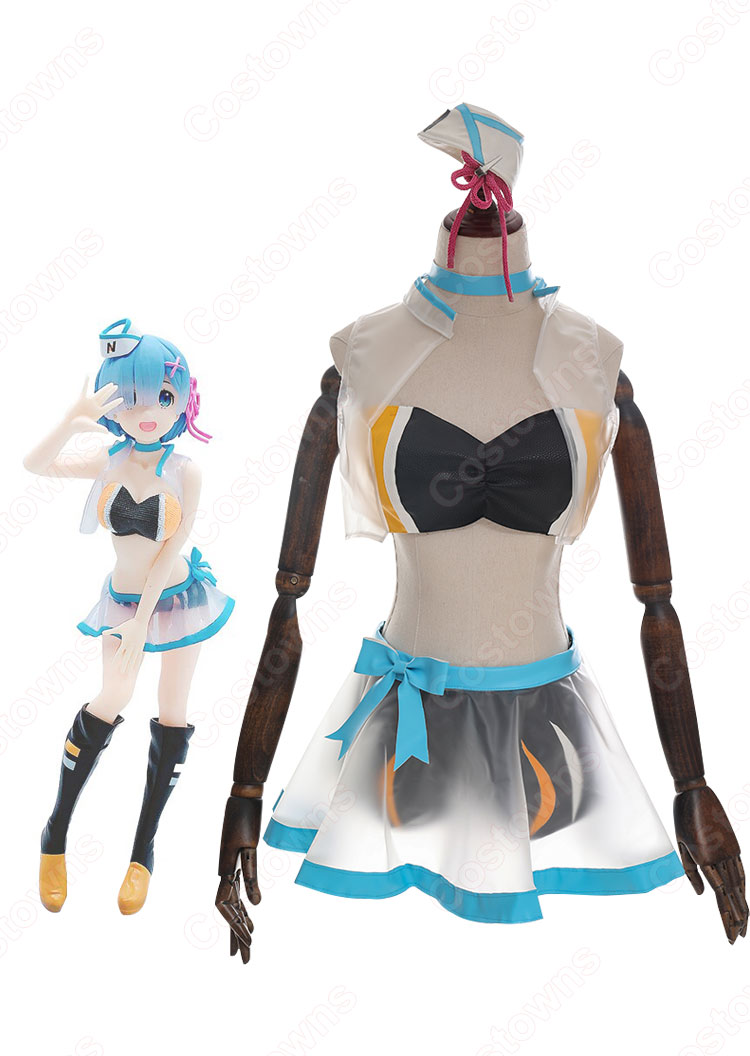 リゼロ レム キャンペーンガール コスプレ衣装『Re:ゼロから始める異世界生活(りぜろからはじめるいせかいせいかつ)』 レーシング cosplay 仮装 変装-2