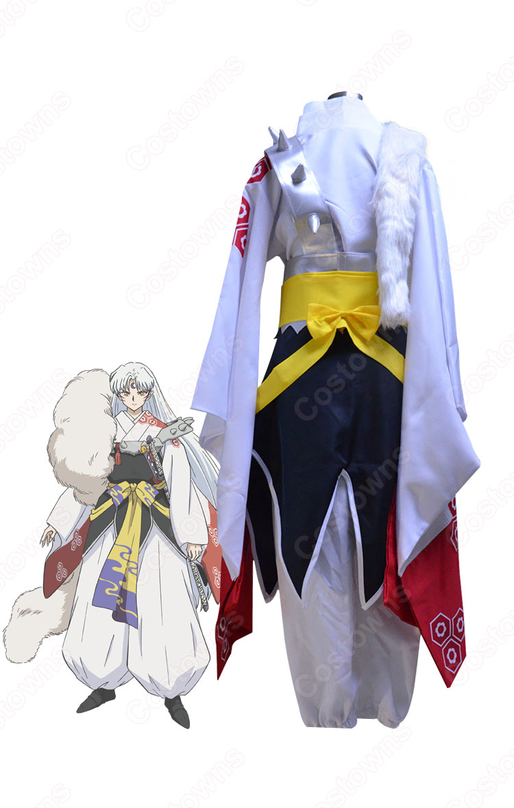 殺生丸(せっしょうまる)着物 コスプレ衣装 『犬夜叉(いぬやしゃ)』きもの cosplay 仮装 変装-4