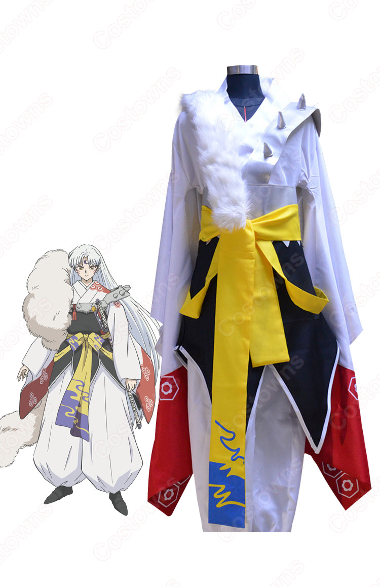 殺生丸(せっしょうまる)着物 コスプレ衣装 『犬夜叉(いぬやしゃ)』きもの cosplay 仮装 変装-2