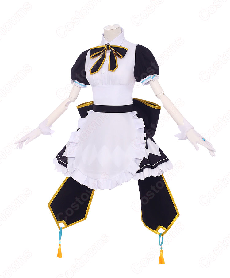 Vtuber 神楽めあ 軍服 メイド服 コスプレ衣装 バーチャルYouTuber ぱりぷろ カグラメア cosplay 仮装 変装-6