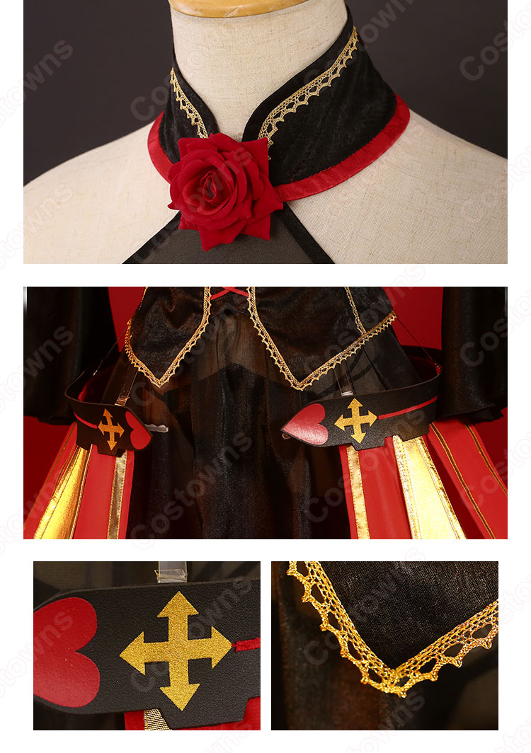 デアラ 時崎狂三 (ときさきくるみ) コスプレ衣装 『デート・ア・ライブ』スカーレット悪夢 cosplay 仮装 変装-12