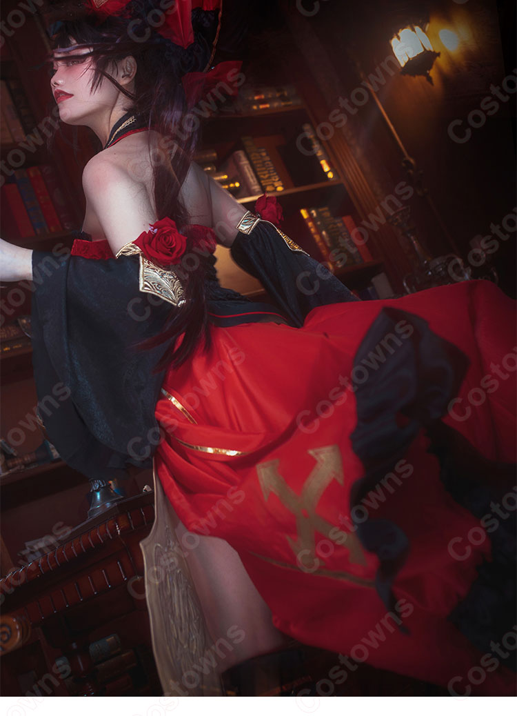 デアラ 時崎狂三 (ときさきくるみ) コスプレ衣装 『デート・ア・ライブ』スカーレット悪夢 cosplay 仮装 変装-6